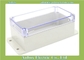 158*90*64mm wall mount plastic waterproof standard plastic enclosures with transparent lid fournisseur