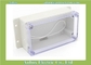 158*90*64mm wall mount plastic waterproof standard plastic enclosures with transparent lid fournisseur