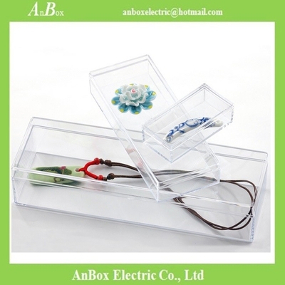 Chine Cheap price high transparent PS material plastic packaging box with cover and bottom fournisseur
