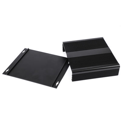 Chine 204x48x150mm Enveloppe en aluminium extrudé avec les côtés du dissipateur de chaleur en noir argenté fournisseur
