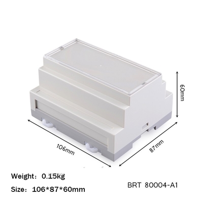 106*87*60mm Abs Ul 94 V0 Diy Plc Din Rail Enclosure pour projet électronique fournisseur