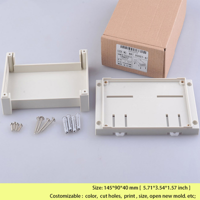 PLC Din Rail Enclosure pour boîte de commutation électronique Diy Boîte de jonction de câble 145*90*40 mm fournisseur