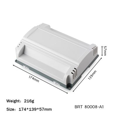 174*139*57mm Boîte de commande en plastique PLC boîtier Din Rail ABS ignifuge fournisseur