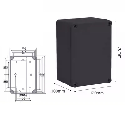 Boîte de jonction en plastique résistante aux intempéries IP66 170*120*100mm fournisseur