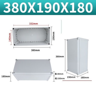 Matériau ABS Grande boîte en plastique étanche à l'eau 380*190*180mm Boîte électrique à câblage fournisseur