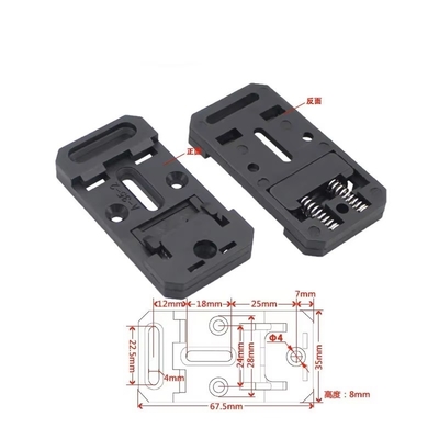 A-35-2 Clips de montage de rails Din pratiques pour rails Din standard 35mm Adaptateur de montage de PCB fournisseur