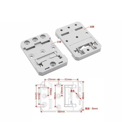 Montage de rails Din, plastique PA66 Nylon noir 35 mm Din Rail Clamp Din Rail Montage Clip Din Rail Montage support 48 mm largeur A-48-1 fournisseur