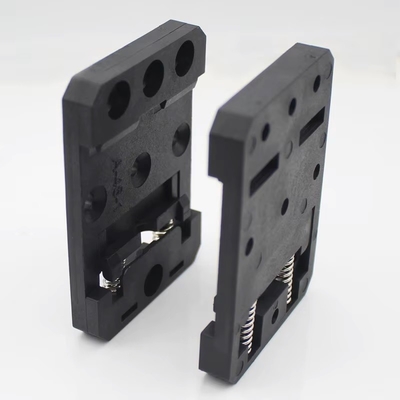 Montage de rails Din, plastique PA66 Nylon noir 35 mm Din Rail Clamp Din Rail Montage Clip Din Rail Montage support 48 mm largeur A-48-1 fournisseur
