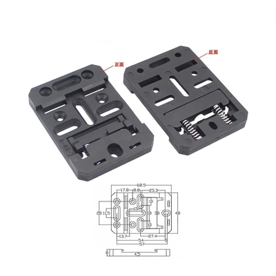 Coupe de montage universelle DIN Rail de 48 mm de largeur coupure dans le support de montage Din-Rail DIN Rail fixé à la pince d'aluminium alliage à l'état solide fournisseur