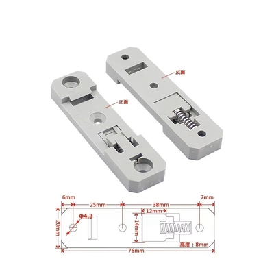 Largeur noire 20 mm Plastique PA Universal DIN Rail Mount Clip PCB Plaque de montage de circuit imprimé support DIN Rail Montage PCB Porteur support PCB A-20-1 fournisseur