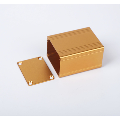 Petit boîtier métallique en aluminium pour le projet de boîte de transformateur largeur38mm hauteur30mm couleur or fournisseur