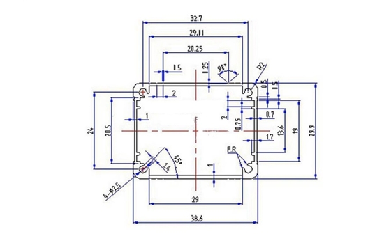 Petit boîtier métallique en aluminium pour le projet de boîte de transformateur largeur38mm hauteur30mm couleur or fournisseur
