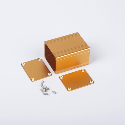 Petit boîtier métallique en aluminium pour le projet de boîte de transformateur largeur38mm hauteur30mm couleur or fournisseur