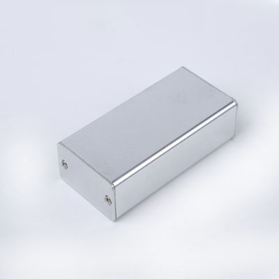 Boîte en aluminium légère largeur 40 mm hauteur 25 mm longueur 80 mm en argent anodisé pour projet bricolage fournisseur