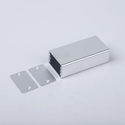 Boîte en aluminium légère largeur 40 mm hauteur 25 mm longueur 80 mm en argent anodisé pour projet bricolage fournisseur