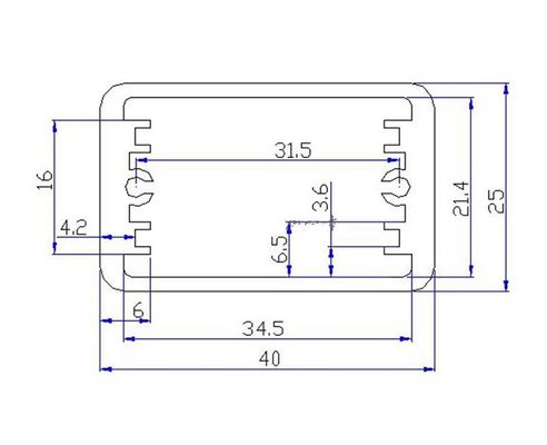Boîte en aluminium légère largeur 40 mm hauteur 25 mm longueur 80 mm en argent anodisé pour projet bricolage fournisseur