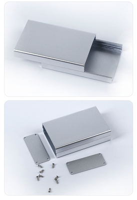 Résistance à la corrosion Anodisation du boîtier en aluminium extrudé noir et argenté pour les panneaux de commande industriels fournisseur