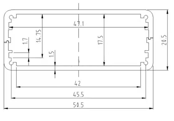 Résistance à la corrosion Anodisation du boîtier en aluminium extrudé noir et argenté pour les panneaux de commande industriels fournisseur
