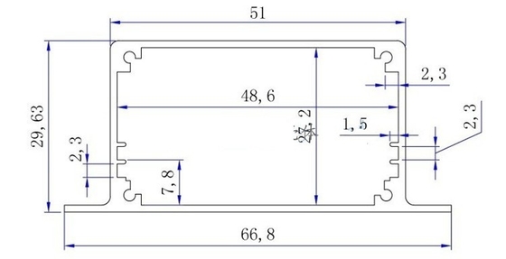 Résistance à la corrosion Enduit en poudre, monture murale noire, boîte en aluminium pour les systèmes de distribution d'électricité Largeur 51 mm fournisseur